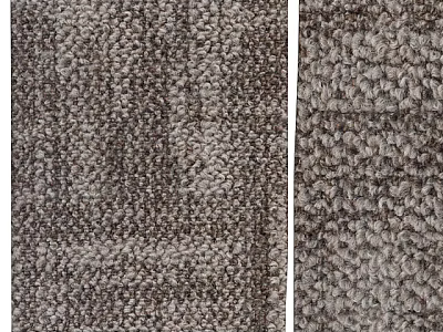 Gray Square Rug With Soft Textured Surface For Living Room Decor 3d model