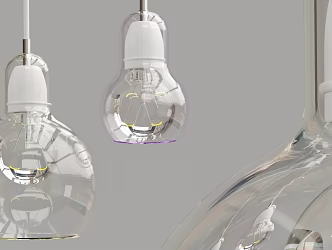 Modern chandelier glass chandelier 3d model