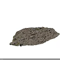 Rough Outdoor Natural Ground With Gravel Grass Dirt And Scattered Stones