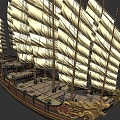 Ming Dynasty Fortune Ship Treasure Ship Warship Ancient Ship Ship Zheng He Treasure Ship Zheng He Voyages to the West 201348256 3d model