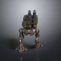 Robot Assistant Small Robot Butler Robot Butler Figure Game Figure 3d model