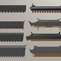 Chinese Traditional Roof Designs With Various Tile Styles And Decorative Eaves