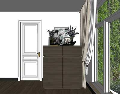 Modern Side Cabinet Side Cabinet Jewelry Combination 3d model