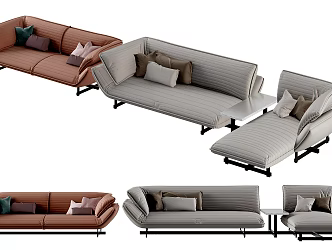 Modern Combination Sofa Combination 3d model