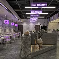 Elegant Modern Restaurant Kitchen Interior With Luxury Countertops And Stylish Cabinets