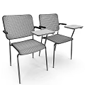 Modern Leisure Chair with Wooden Backrest and Sleek Metal Legs Design