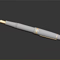 Elegant White Pen With Gold Accents Modern Design For Daily Use