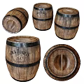 Jack Daniel's Wooden Barrel Decorative Hanging Ornament For Bar Home Decor
