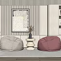 Modern Lazy Sofa Lazy Sofa Corner Combination 3d model