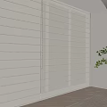 Modern Venetian Blinds Shangri-La Curtain Gauze Blinds Roller Blinds Curtain 3d model