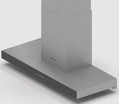 Stainless Steel Kitchen Range Hood With Modern Sleek Structure And Home Appliance Design 3d model