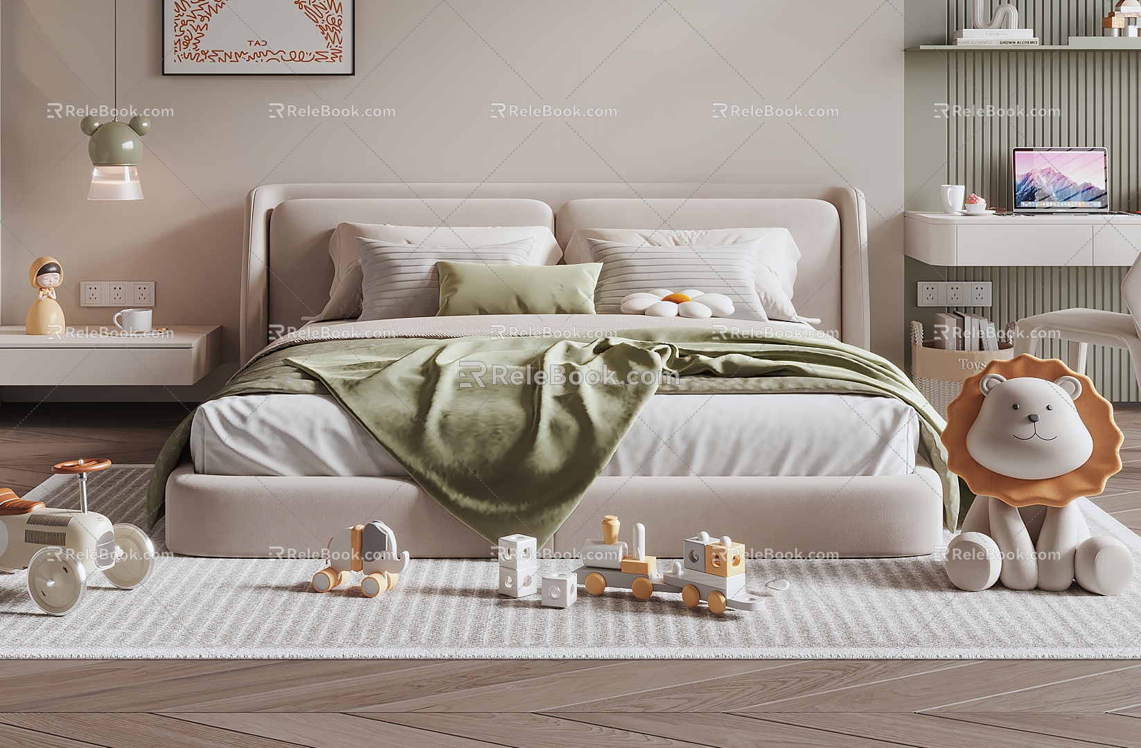 Modern Children's Bed 3d model