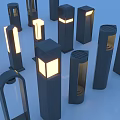 Different Styles of Modern Outdoor Lights with Decorative Designs and Illumination