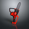 Red And Black Electric Chainsaw With Ergonomic Handle And Powerful Motor Design