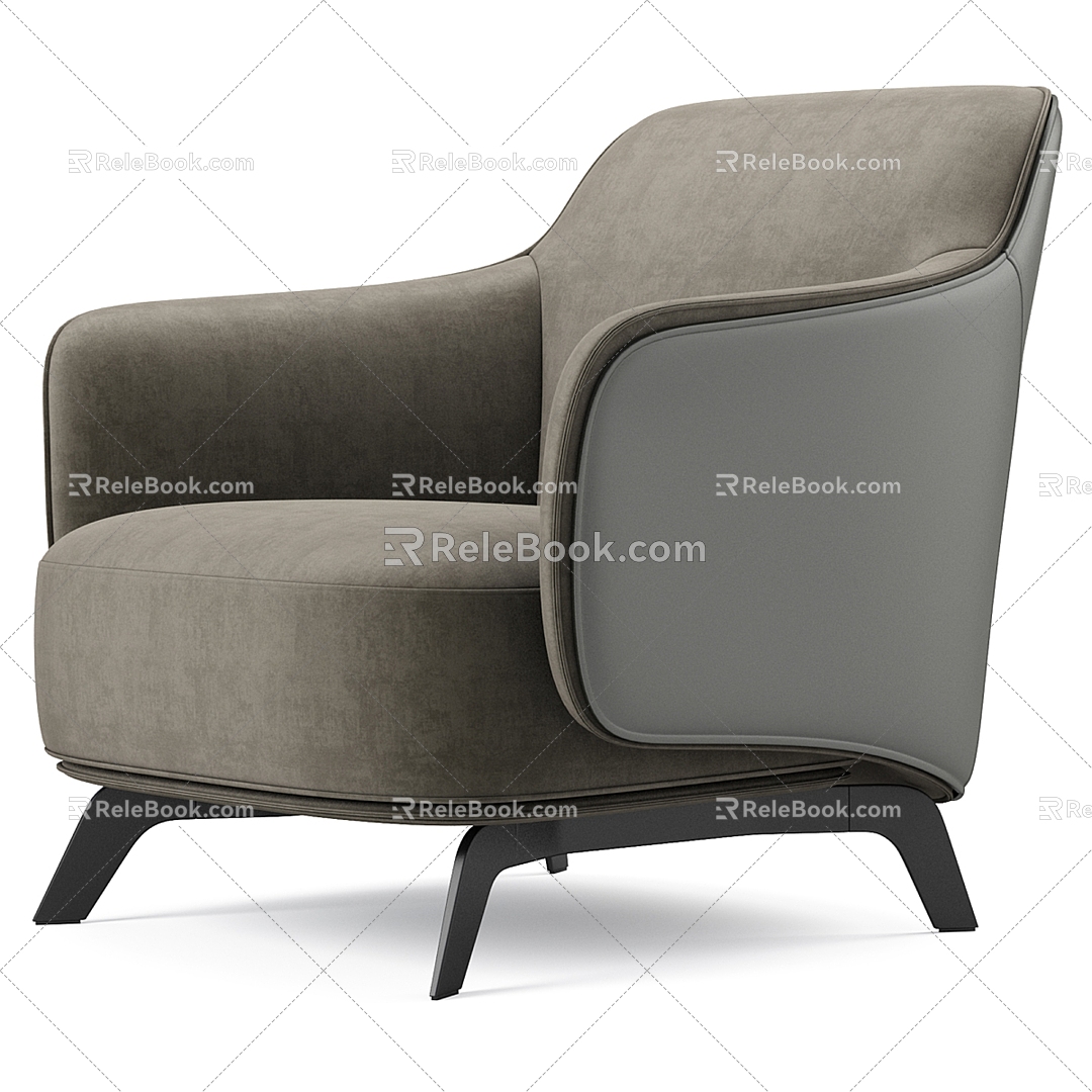 Modern Poliform Single Sofa 3d model