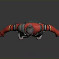 3D Eastern Style Character With Red Outfit Black Pants And Green Sash