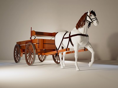 Modern carriage 3d model