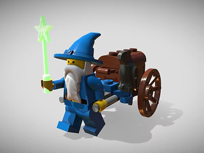 Lego 2891 suit Wizard Car 3d model