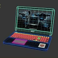 Acer Laptop Screen Displays World Map With Blue Global Network Connections