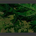 Scenic Natural Landscape With Lush Green Vegetation And Mountain Terrain
