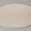 Round Rugs with Various Patterns and Neutral Tones for Home Decoration 3d model
