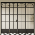 French Folding Door Glass Folding Door 3d model