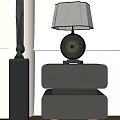 Modern table lamp table lamp floor lamp side table lamp 3d model