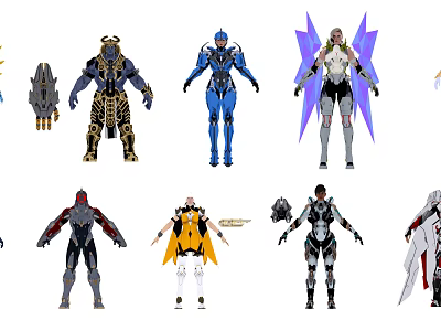 Modern Cartoon Characters Cartoon Characters 3d model Modern Cartoon Characters Cartoon Characters 3d model