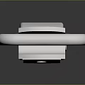 Shiny Silver Metal Clothing Buckle Accessory With Adjustable Design And Polished Surface