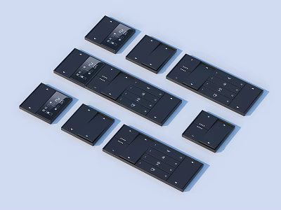 Switch socket panel 3d model