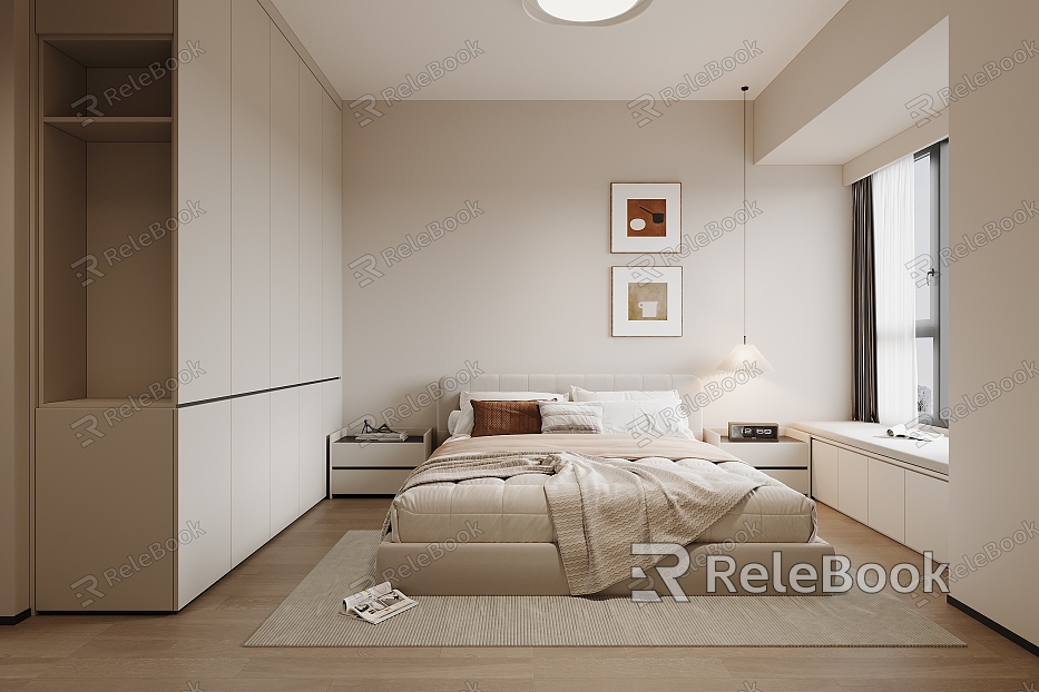 Modern Master Bedroom model