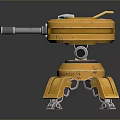 laser tower turret turntable sci-fi tower defense game tower defense sci-fi turret game turret game turret 3d model