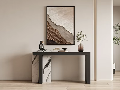 Modern End View Table Entrance Cabinet Side Cabinet 3d model Modern End View Table Entrance Cabinet Side Cabinet 3d model