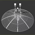 White Table Electric Fan With Circular Mesh Guard And Stable Base