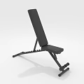 Black Adjustable Weight Bench Fitness Equipment With Stable Base For Strength Training
