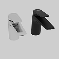 Sleek Polished Chrome Modern Faucet with Single Handle and Smooth Spout Design