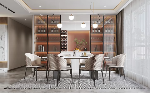 Modern Restaurant 3d model