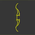 Handcrafted Traditional Wooden Bow Weapon With Ornate Decorations And Classic Design