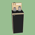Modern Household Electrical Appliances Black And Gold Vertical Water Dispensers With Sleek Design