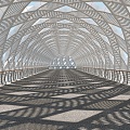 Modern Bridge Bridge Bridge 3d model