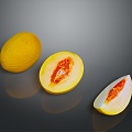 Hami melon melon cartoon fruit fruit blueberry strawberry hawthorn apple orange banana pear 3d model