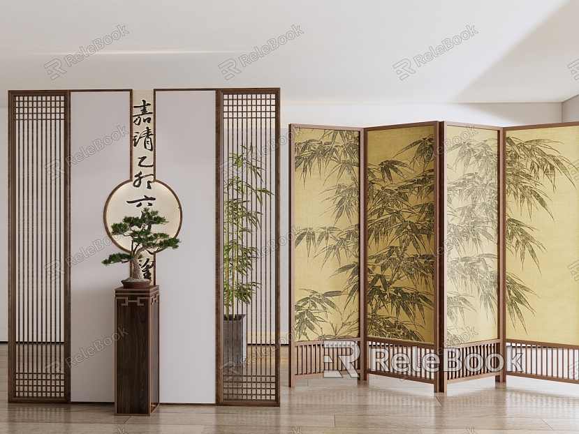 New Chinese Style Screen Screen Partition model