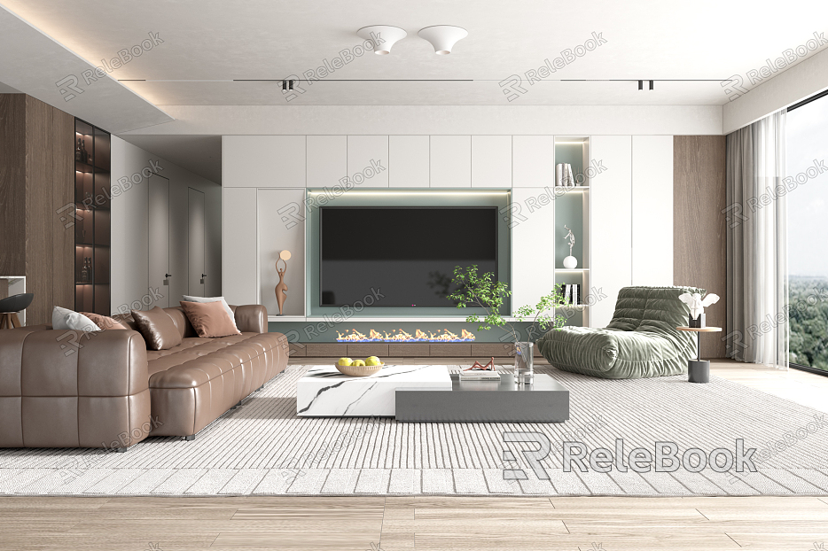 modern living room model