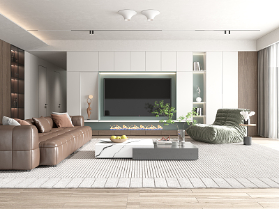 modern living room model