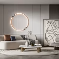 Modern Sofa Coffee Table Combination Sofa Coffee Table 3d model