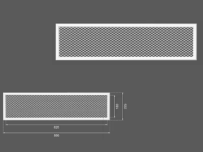 Mesh Design Room Divider For Interior Partition With Custom Dimensions 3d model