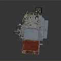 Industrial Lathe Equipment With Control Panel Rotating Spindle And Sturdy Base