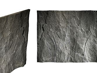 Modern wall background slate 3d model