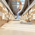 Library 3d model