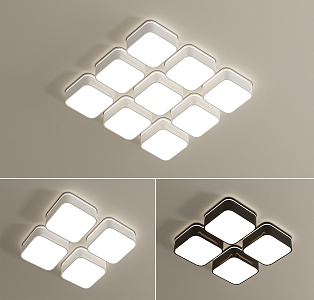 Modern minimalist ceiling lamp 3d model